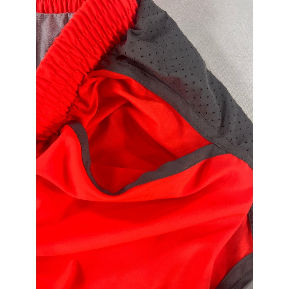 Under Armour Womens XS HeatGear Athletic Shorts Bundle Neon Orange Blue 2pk - Picture 5 of 16